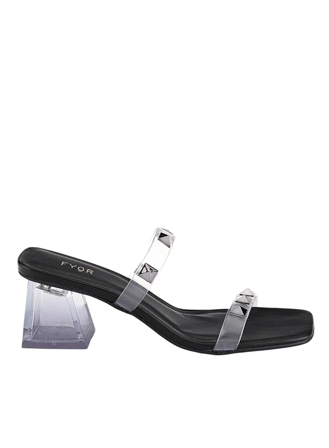 فايور كعب شفاف مرصع